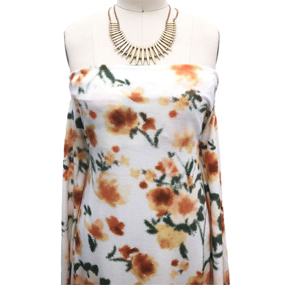 P-1948-506-OFF-WHITE-PERSIMMON - PRINTED FRENCH TERRY 63%POLY  33%RAYON  4% SPANDEX