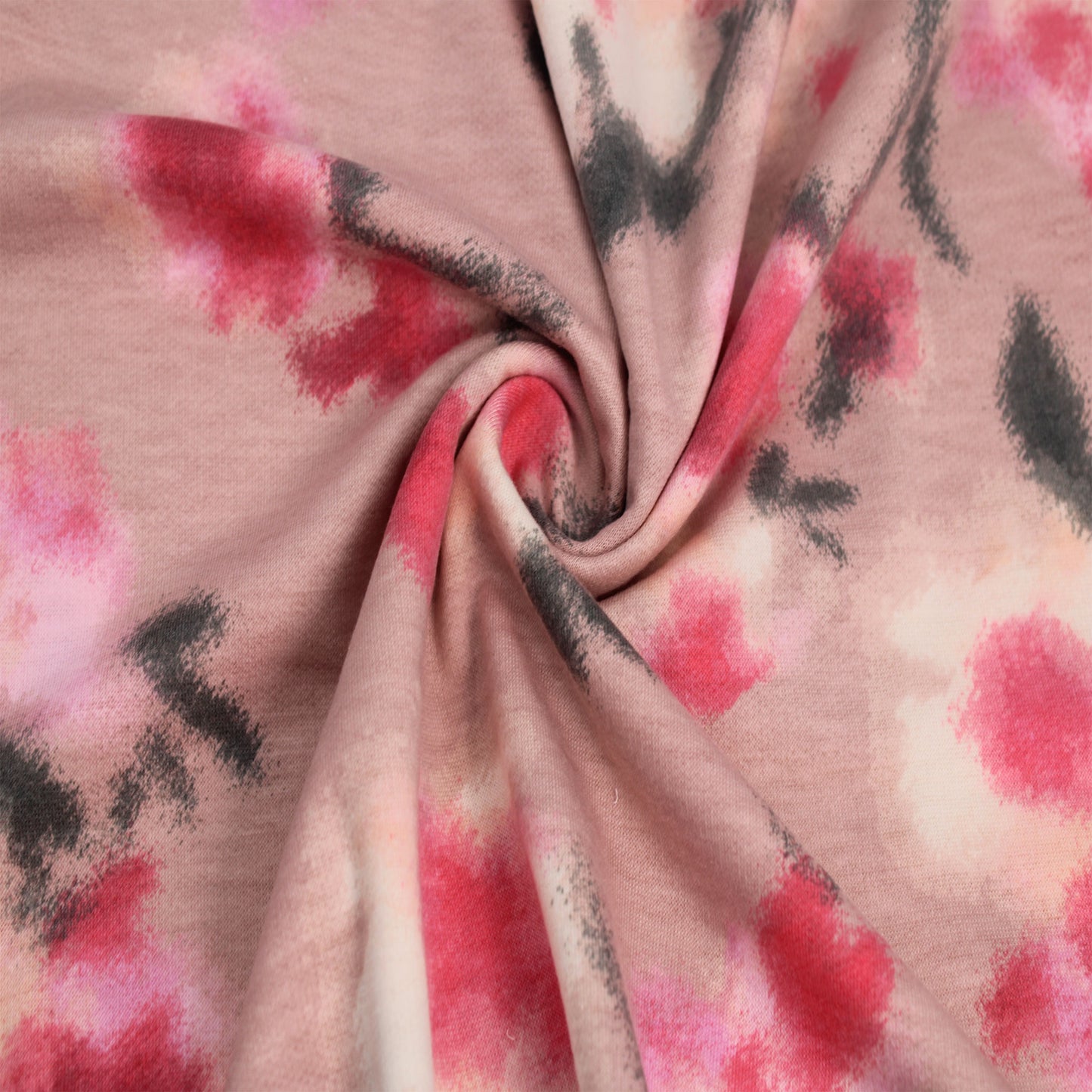 P-1948-506-ROSE-GOLD-PUNCH - PRINTED FRENCH TERRY 63%POLY  33%RAYON  4% SPANDEX
