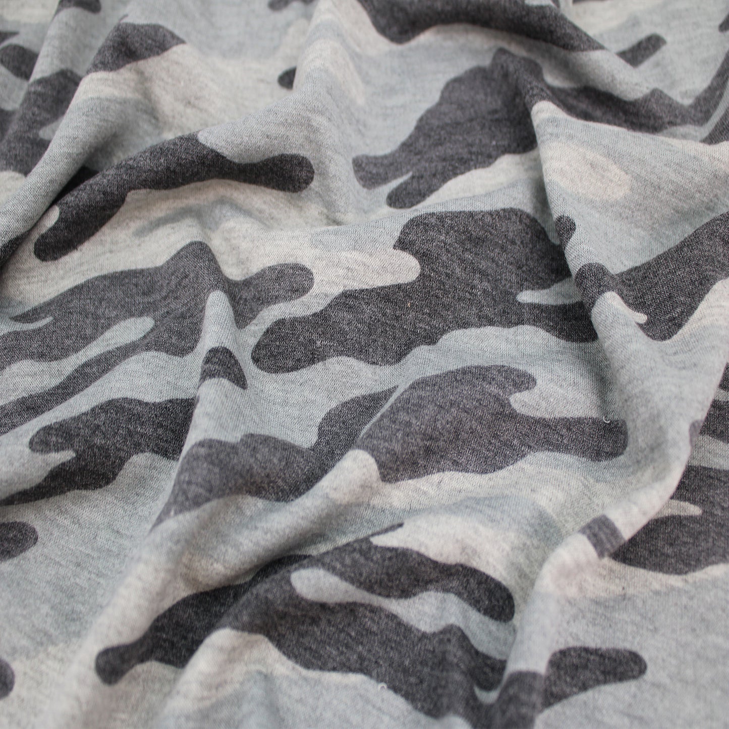 P-197-506-PALE-BLUE-CHARCOAL - PRINTED FRENCH TERRY 63%POLY  33%RAYON  4% SPANDEX