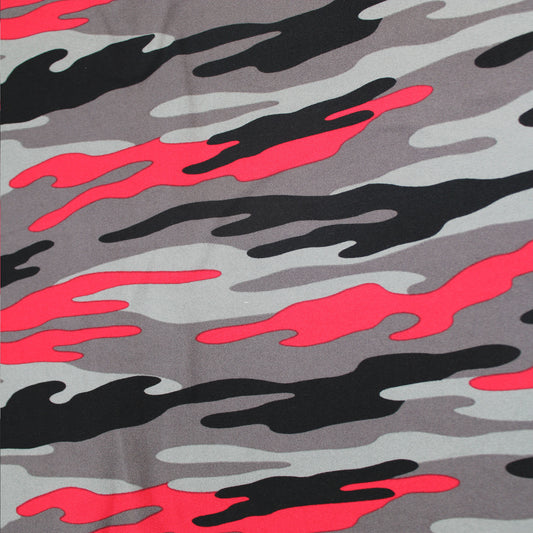P-197-668-GREY-RED - PRINTED DTY 92% POLY 8% SPANDEX DTY DOUBLE SIDED BRUSH