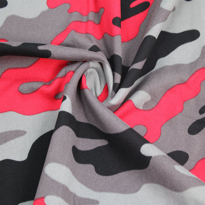 P-197-668-GREY-RED - PRINTED DTY 92% POLY 8% SPANDEX DTY DOUBLE SIDED BRUSH