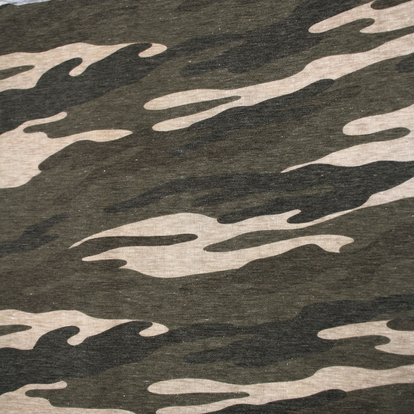 P-197-789-OLIVE-TAUPE - 63% POLY 33% COTTON 4% SPANDEX JERSEY PRINT