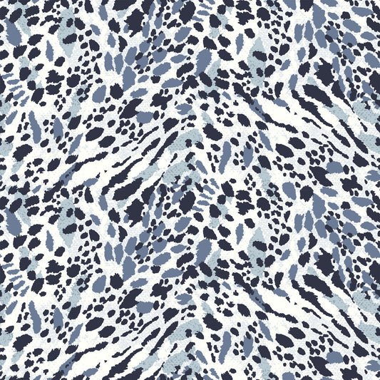 P-1976-504-OFF-WHITE-DENIM - PRINTED WOOL DOBBY 100% POLYESTER