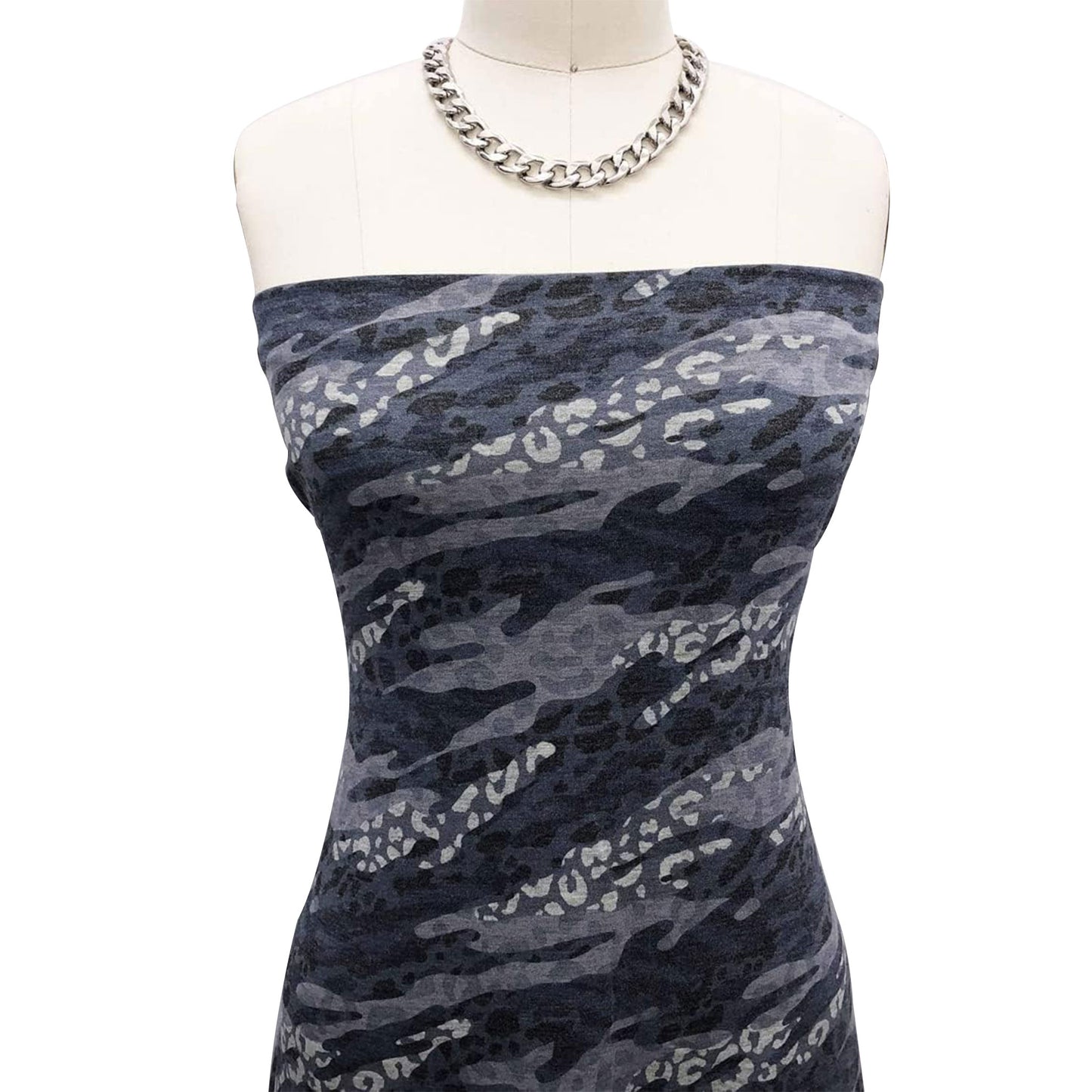 P-1984-506-DENIM-INK - PRINTED FRENCH TERRY 63%POLY  33%RAYON  4% SPANDEX