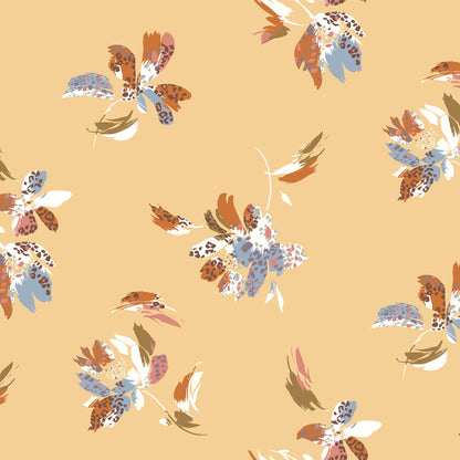 P-1988-668-MANGO-CHAMBRAY - PRINTED DTY 92% POLY 8% SPANDEX DTY DOUBLE SIDED BRUSH