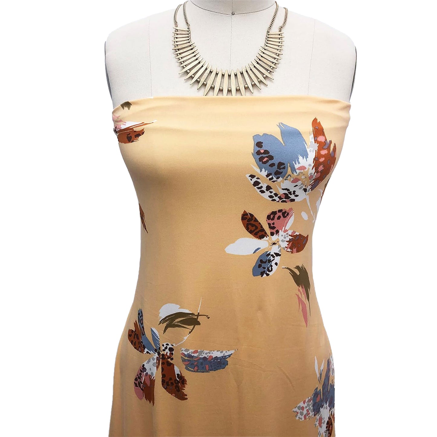 P-1988-668-MANGO-CHAMBRAY - PRINTED DTY 92% POLY 8% SPANDEX DTY DOUBLE SIDED BRUSH