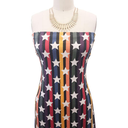 P-2094-506-BLACK-RED - PRINTED FRENCH TERRY 63%POLY  33%RAYON  4% SPANDEX