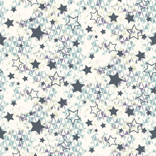 P-2099-13243-HC-IVORY-AQUA - PRINTED HACCI 87% POLY 10% RAYON 3% SPANDEX NON BRUSH