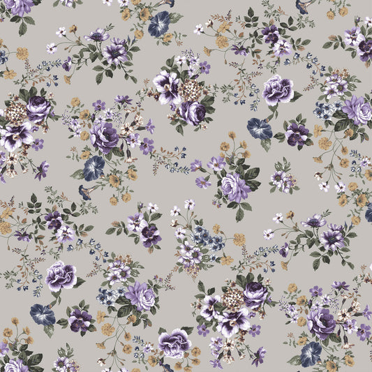 P-2115-668-SILVERSTONE-VIOLET - PRINTED DTY 92% POLY 8% SPANDEX DTY DOUBLE SIDED BRUSH