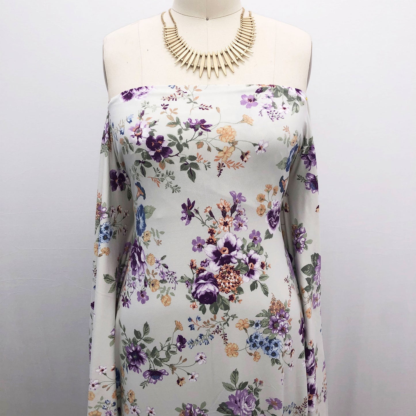 P-2115-668-SILVERSTONE-VIOLET - PRINTED DTY 92% POLY 8% SPANDEX DTY DOUBLE SIDED BRUSH