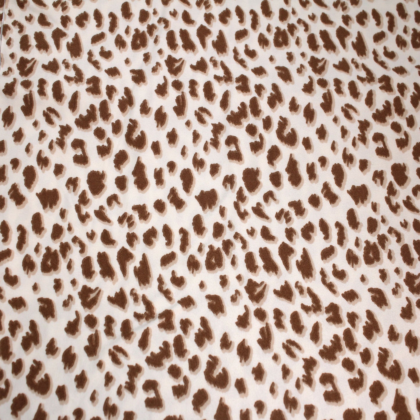P-2121-668-ECRU-MOCHA - PRINTED DTY 92% POLY 8% SPANDEX DTY DOUBLE SIDED BRUSH