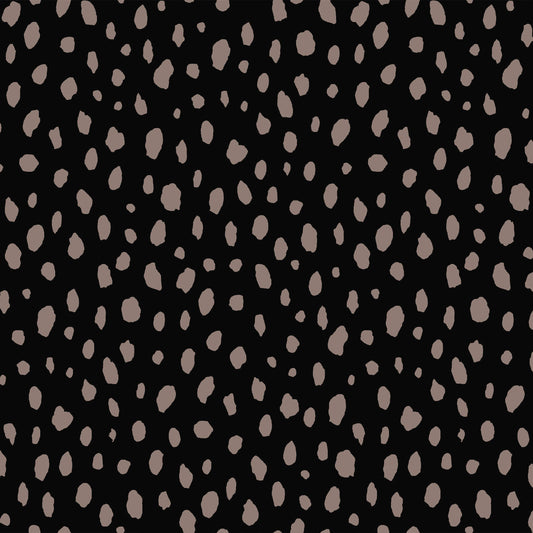 P-2127-754-BLACK-MOCHA - PRINTED POLY MOROCCAN 100% POLY