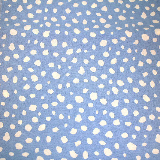 P-2127-754-SKY-BLUE-OFF-WHITE - PRINTED POLY MOROCCAN 100% POLY