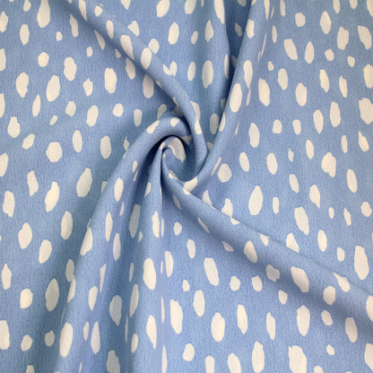 P-2127-754-SKY-BLUE-OFF-WHITE - PRINTED POLY MOROCCAN 100% POLY
