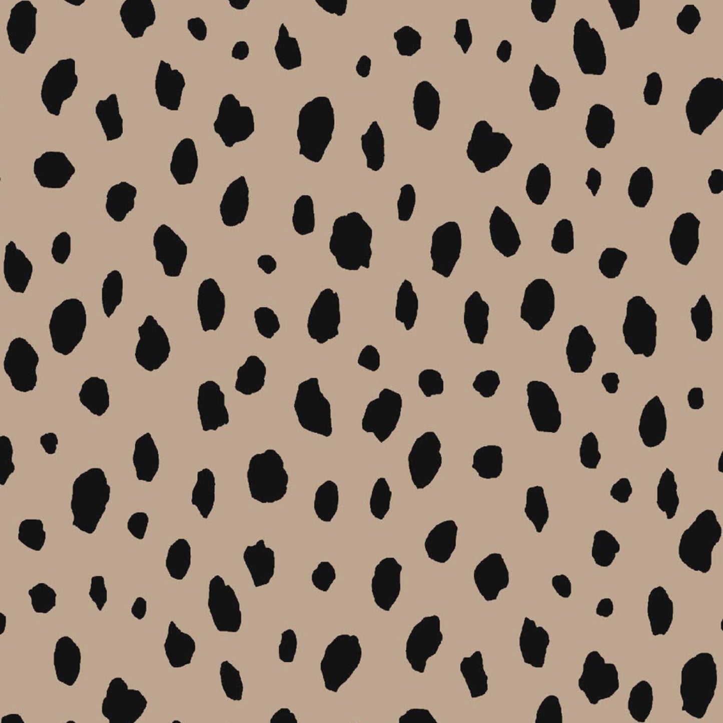 P-2127-754-TAUPE-BLACK - PRINTED POLY MOROCCAN 100% POLY