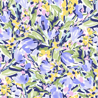 P-2155-702-OFF-WHITE-BLUE-SAGE - PRINTED SCUBA CREPE 97% POLY 3% SPANDEX