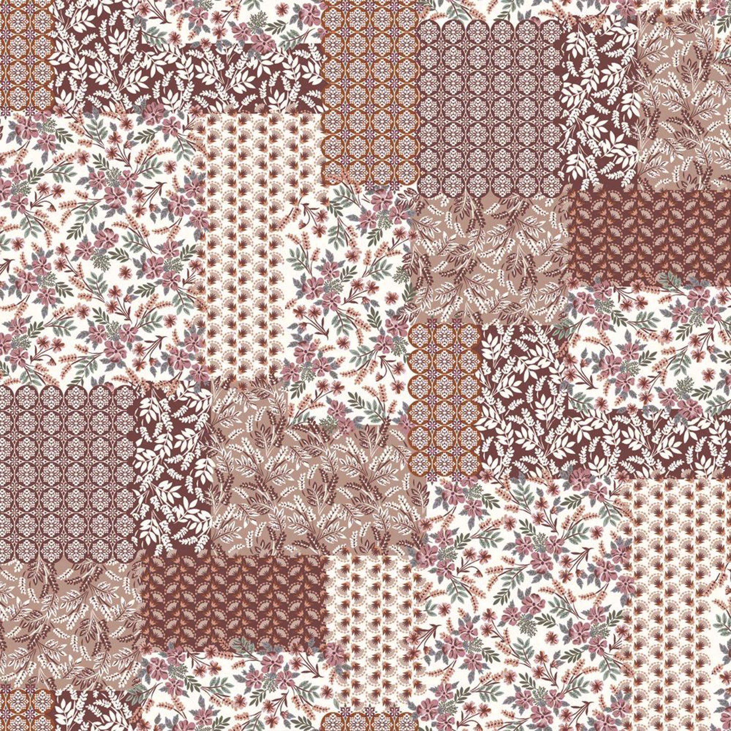 P-2160-636-ROSE-GOLD-BLUSH - PRINTED CREPON 100% RAYON CREPON