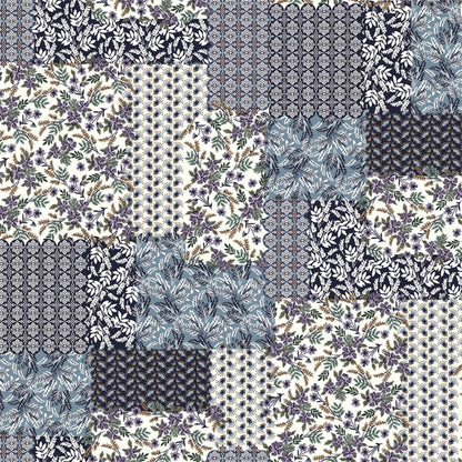 P-2160-754-BLUE-LAVENDER - PRINTED POLY MOROCCAN 100% POLY