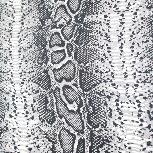 P-2263-701-ECRU-GREY - PRINTED BUBBLE SATIN 100% POLYESTER