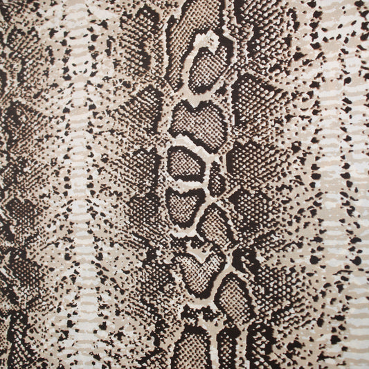P-2263-701-TAN-BROWN - PRINTED BUBBLE SATIN 100% POLYESTER