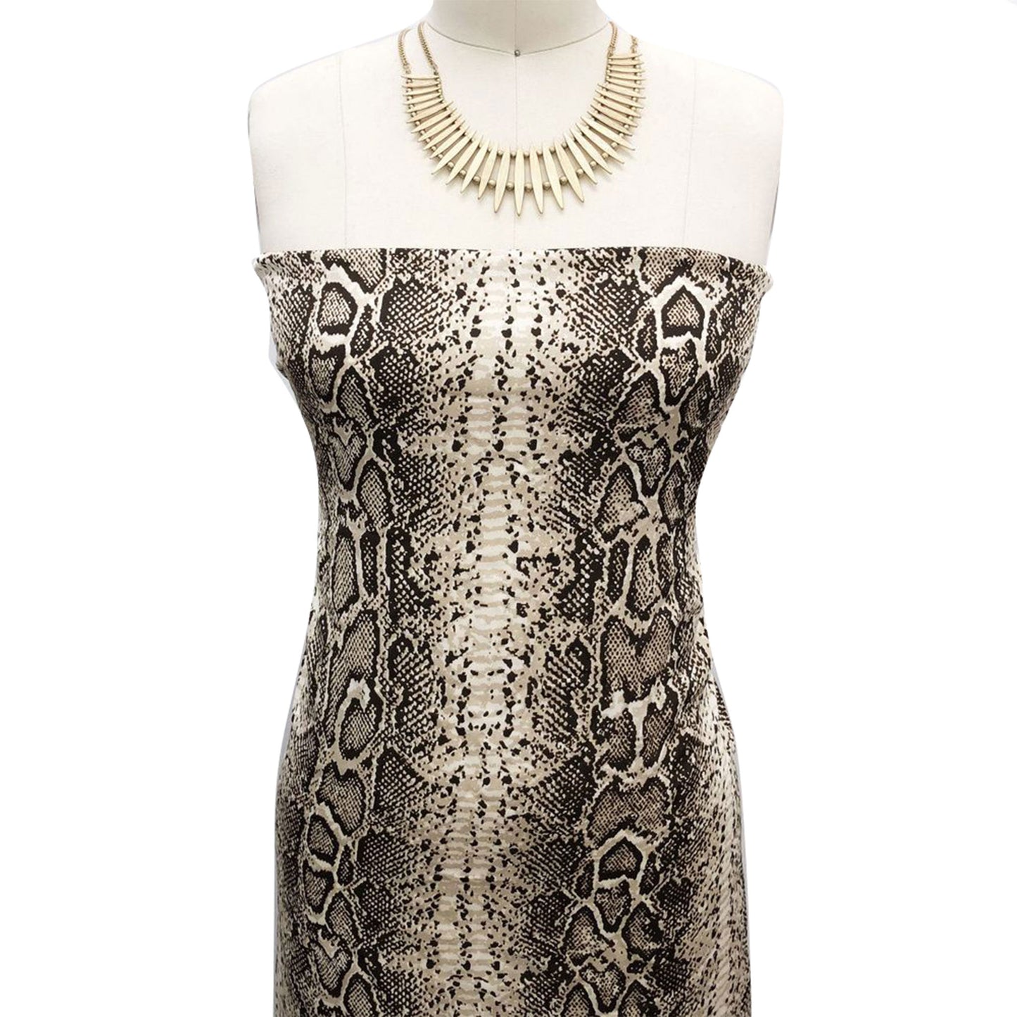 P-2263-713-TAN-BROWN - PRINTED ICE VELVET 95% POLY 5% SPANDEX