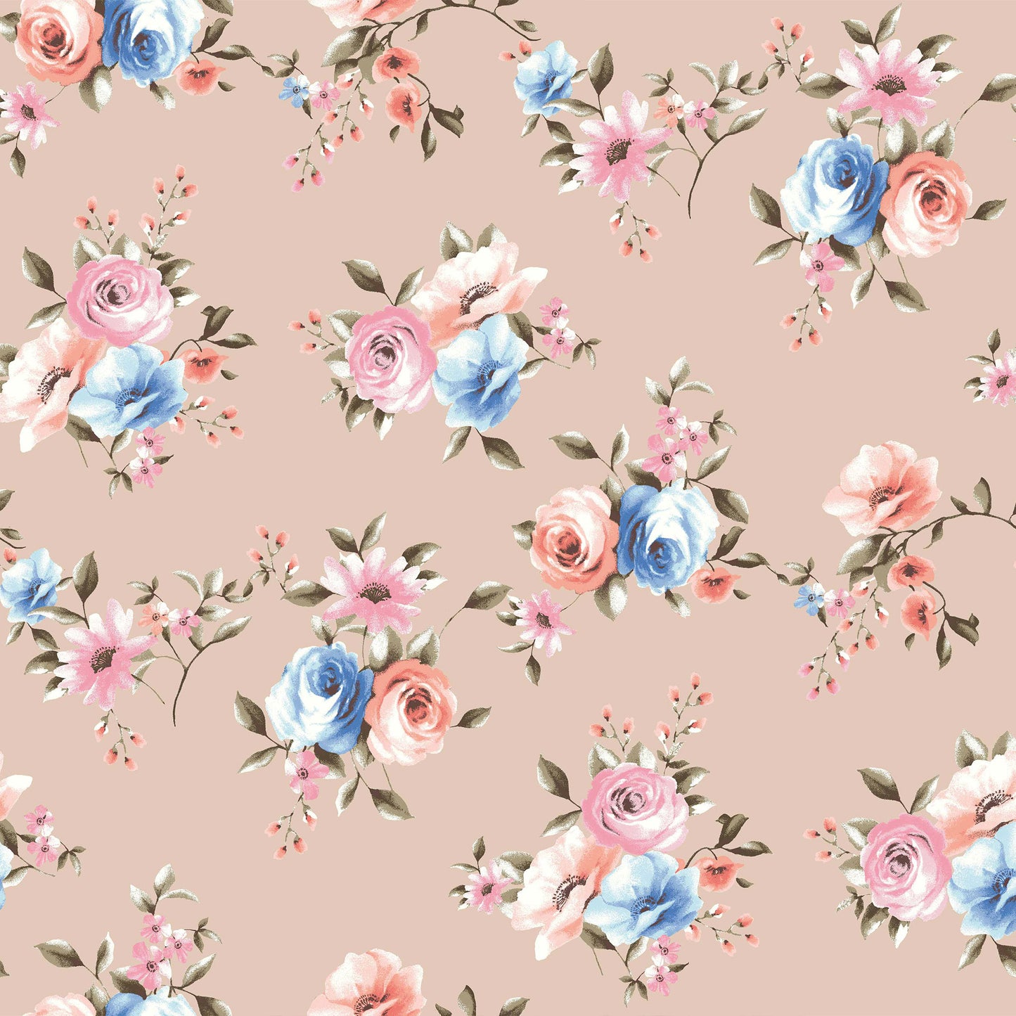 P-231-586-BLUSH-ANGEL-BLUE - PRINTED CREPE CHIFFON 97% POLY 3% SPANDEX