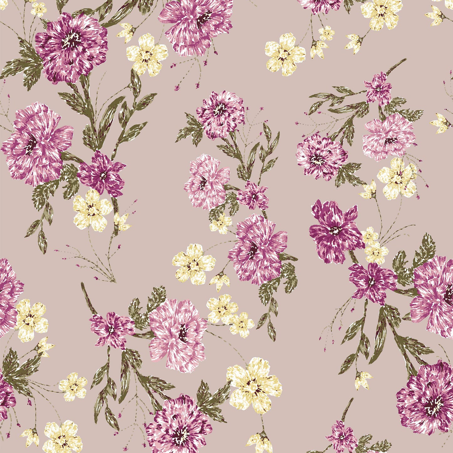 P-232-586-DUSTY-BLUSH-SANGRIA - PRINTED CREPE CHIFFON 97% POLY 3% SPANDEX