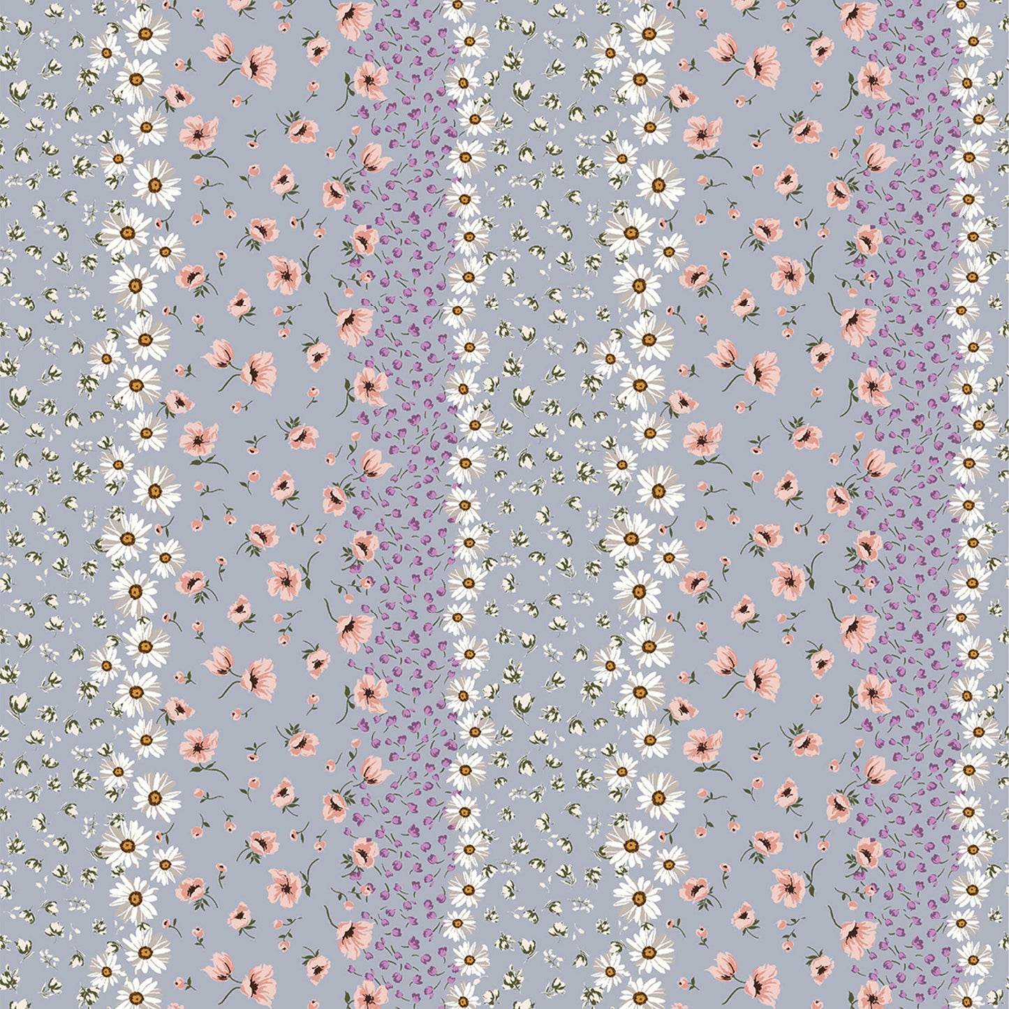 P-2399-504-DUSTY-BLUE-BLUSH - PRINTED WOOL DOBBY 100% POLYESTER