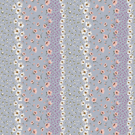 P-2399-504-DUSTY-BLUE-BLUSH - PRINTED WOOL DOBBY 100% POLYESTER