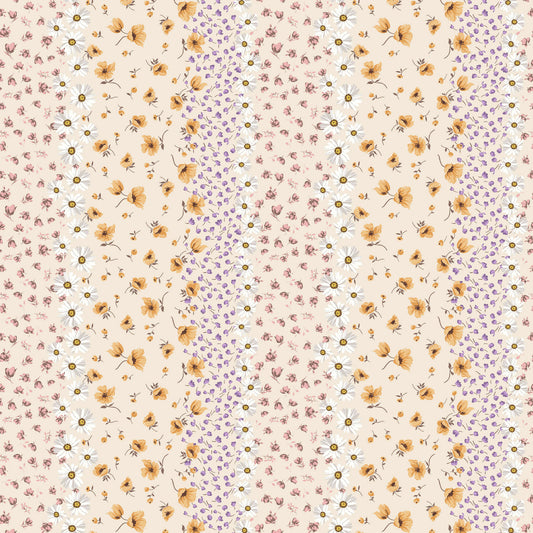 P-2399-504-PEARL-MANGO - PRINTED WOOL DOBBY 100% POLYESTER