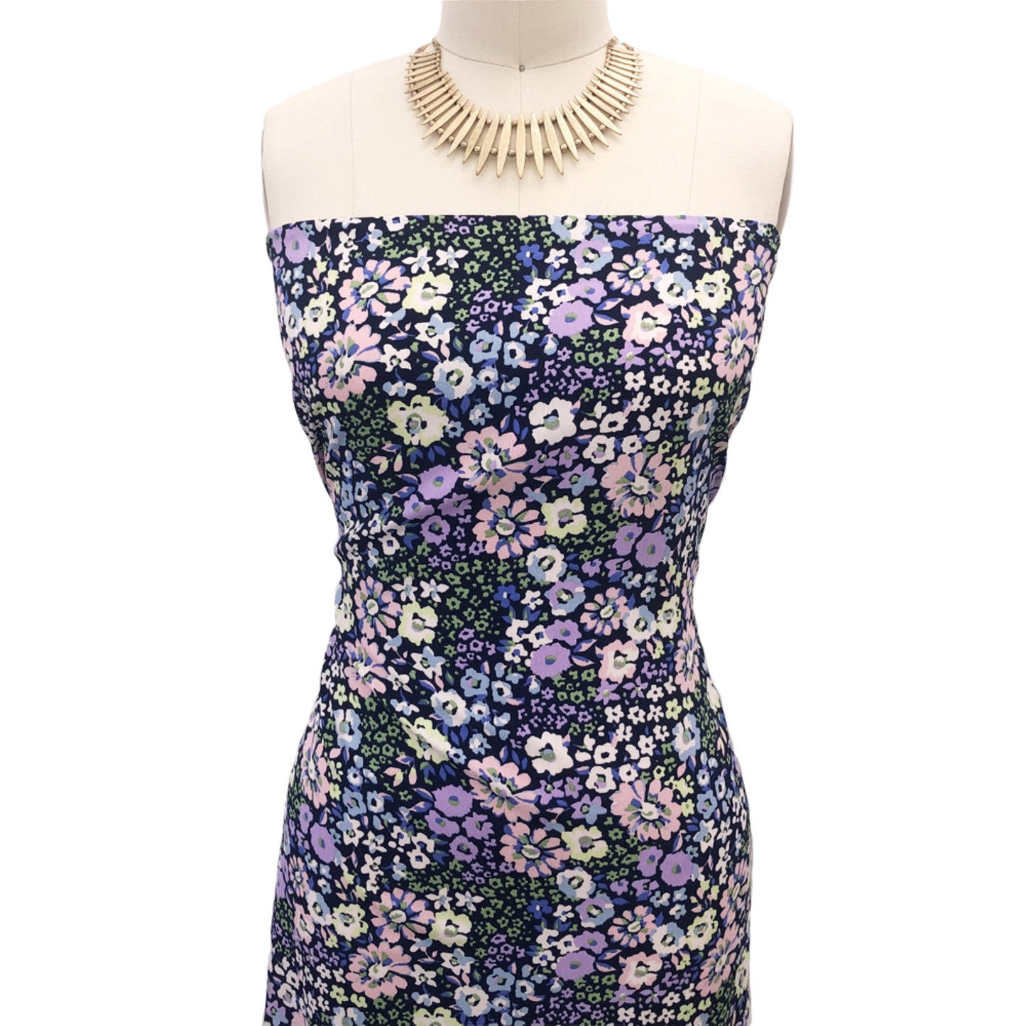 P-2401-754-INK-LILAC-PINK - PRINTED POLY MOROCCAN 100% POLY