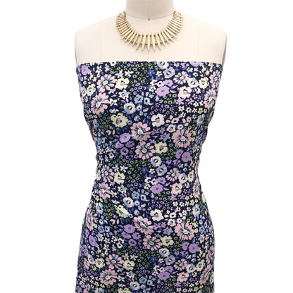 P-2401-754-INK-LILAC-PINK - PRINTED POLY MOROCCAN 100% POLY