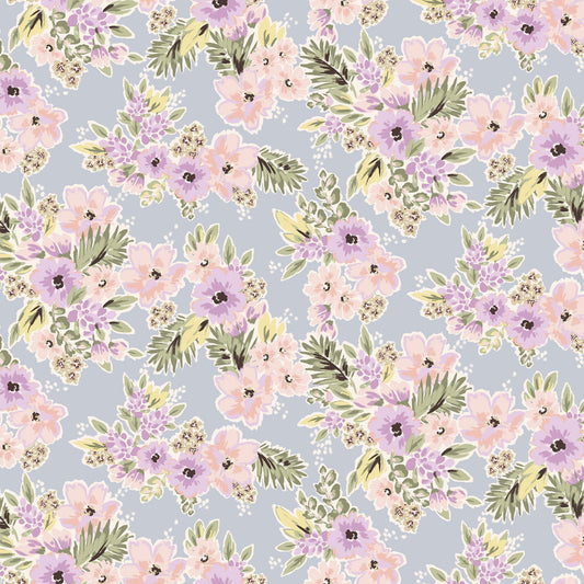 P-2402-668-GRAYISH-BLUE-LILAC - PRINTED DTY 92% POLY 8% SPANDEX DTY DOUBLE SIDED BRUSH