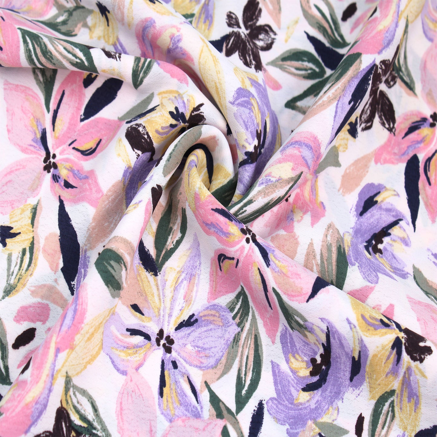 P-2403-754-OFF-WHITE-LAVENDER - PRINTED POLY MOROCCAN 100% POLY