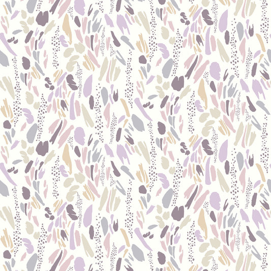 P-2411-636-OFF-WHITE-LILAC PRINTED CREPON 100% RAYON CREPON