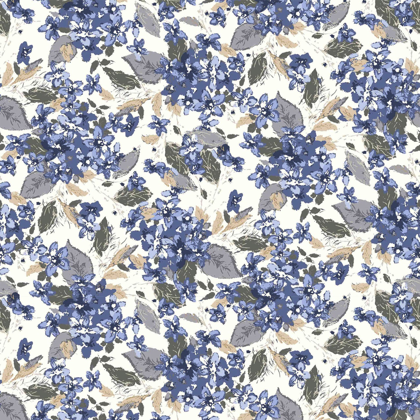 P-2415-636-OFF-WHITE-BLUE - PRINTED CREPON 100% RAYON CREPON