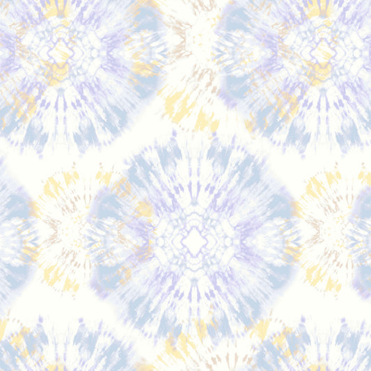 P-2420-680-OFF-WHITE-BLUE - PRINTES CREPE 2 TONE 60% RAYON 40% POLY