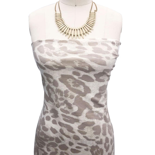 P-2430-506-BIRCH-SAND - PRINTED FRENCH TERRY 63%POLY  33%RAYON  4% SPANDEX