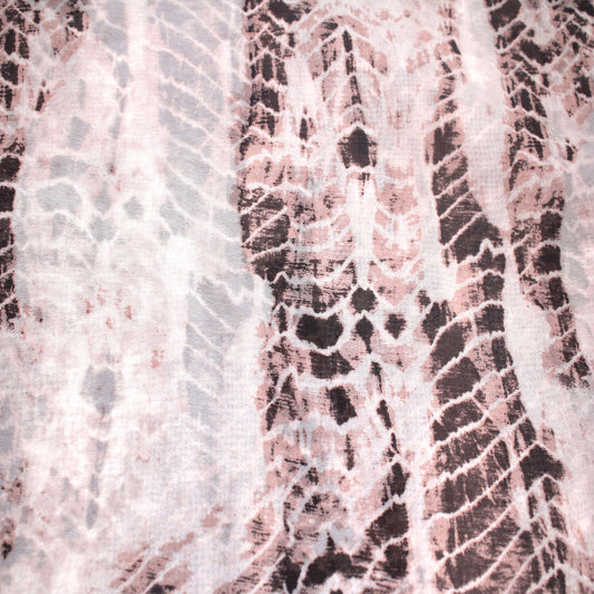 P-2445-500-BIRCH-CHESTNUT - PRINTED 100% POLYESTER HI MULTI CHIFFON