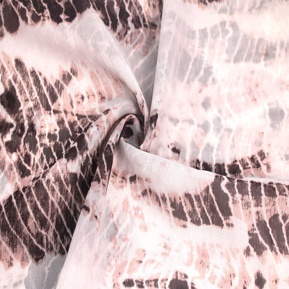 P-2445-500-BIRCH-CHESTNUT - PRINTED 100% POLYESTER HI MULTI CHIFFON