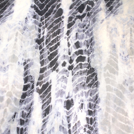 P-2445-500-SILVER-CHARCOAL - PRINTED 100% POLYESTER HI MULTI CHIFFON