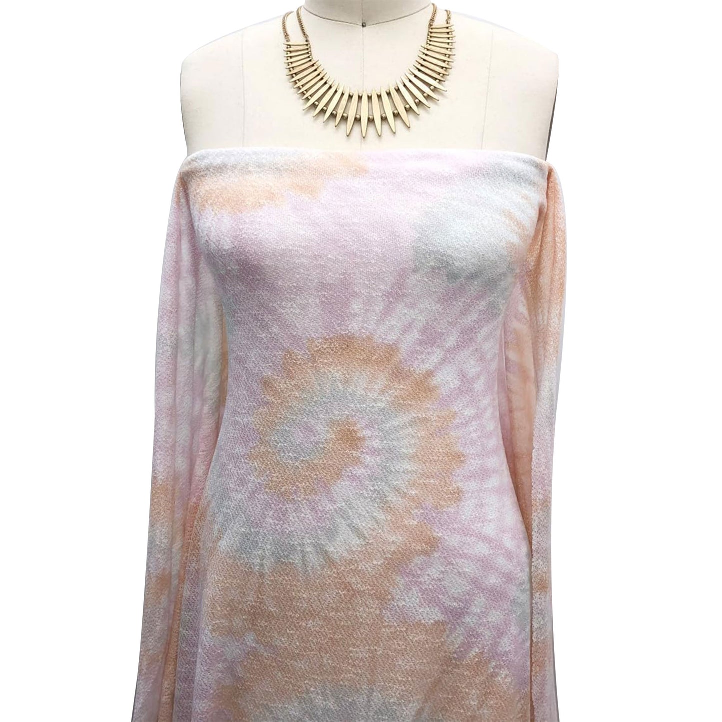 P-2448-680-PEACH-BLUSH - PRINTES CREPE 2 TONE 60% RAYON 40% POLY