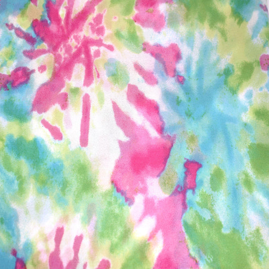 P-2450-504-AQUA-PINK - PRINTED WOOL DOBBY 100% POLYESTER