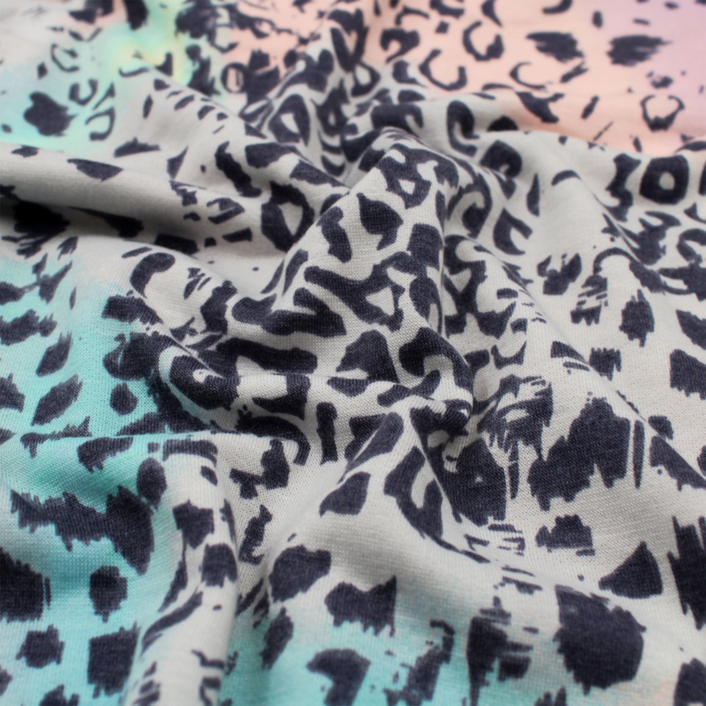P-2465-506-CAMEL-BABY-BLUE - PRINTED FRENCH TERRY 63%POLY  33%RAYON  4% SPANDEX