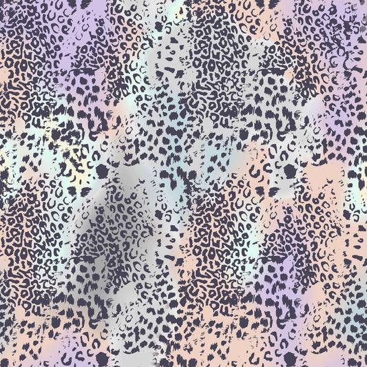 P-2465-506-SILVER-PEACH-PRINTED FRENCH TERRY 63%POLY  33%RAYON  4% SPANDEX