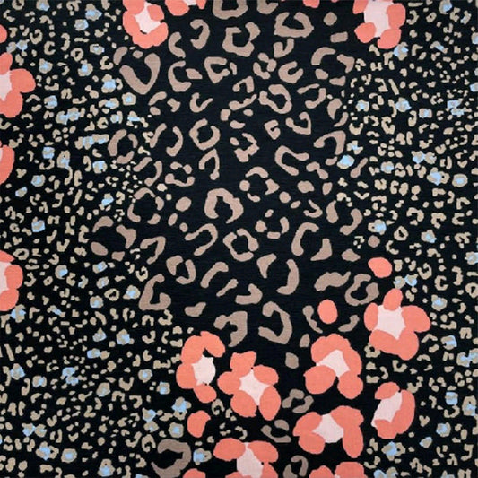 P-2475-450-BLACK-CORAL - PRINTED ITY 96% POLY 4% SPANDEX