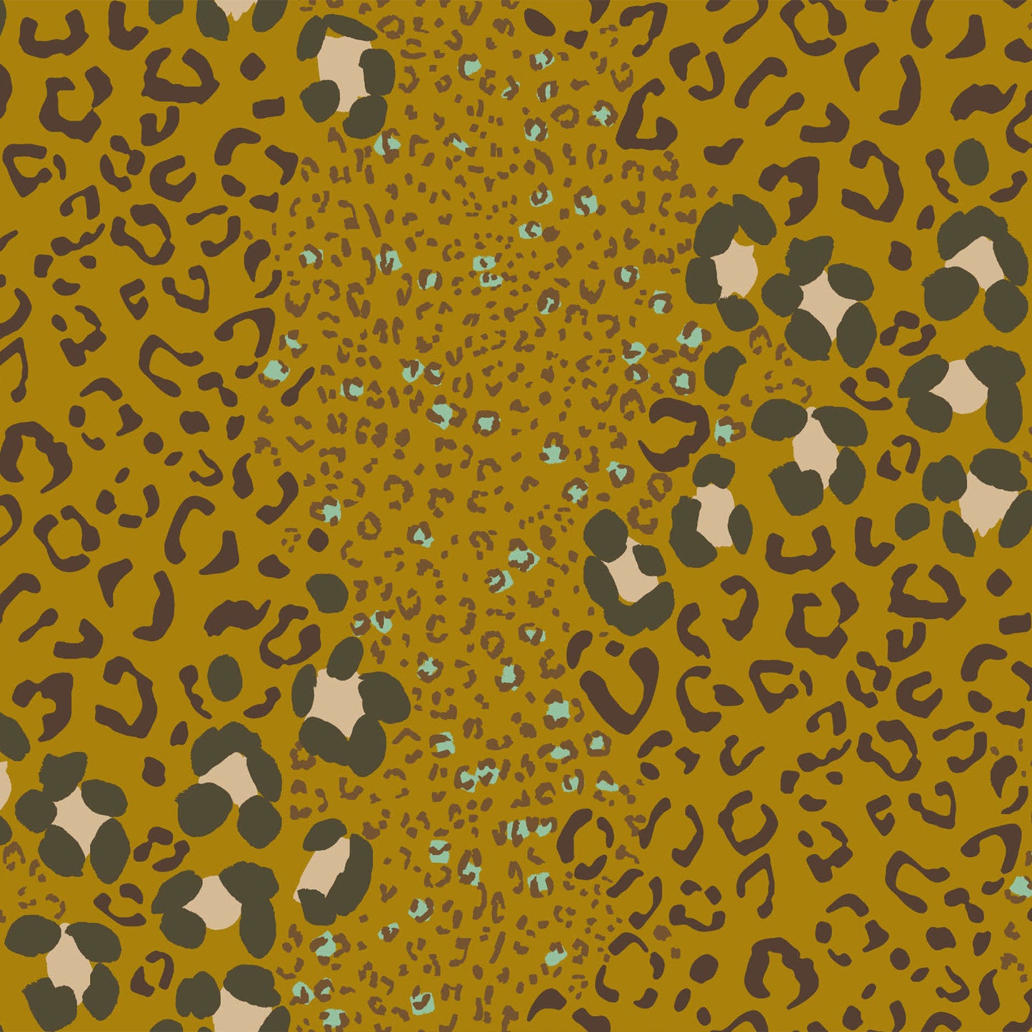 P-2475-450-MUSTARD-OLIVE - PRINTED ITY 96% POLY 4% SPANDEX