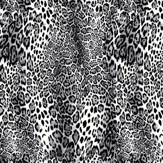 P-2498-504-OFF-WHITE-CHARCOAL-GREY - PRINTED WOOL DOBBY 100% POLYESTER