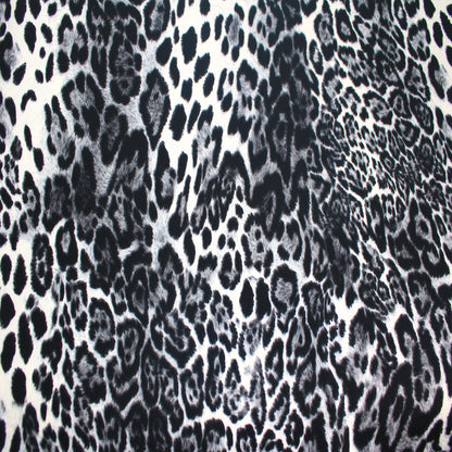 P-2501-702-IVORY-CHARCOAL-GREY - PRINTED SCUBA CREPE 97% POLY 3% SPANDEX
