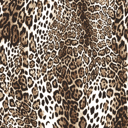 P-2501-702-IVORY-CHOCO-BROWN - PRINTED SCUBA CREPE 97% POLY 3% SPANDEX